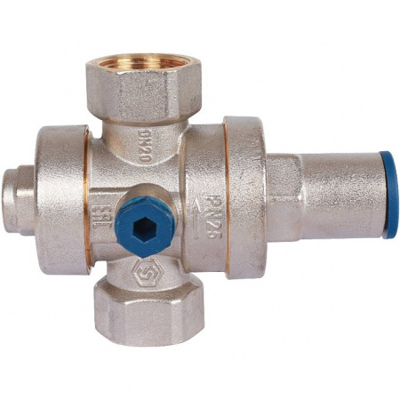 Редуктор давления STOUT 3/4" вн/вн PN25 с выходом под манометр