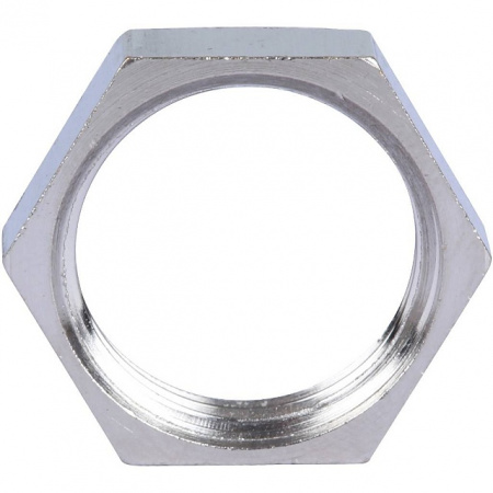 Контргайка резьбовая латунная STOUT никель 3/8"