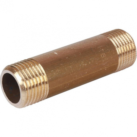 Бочонок резьбовой латунный STOUT без покрытия 1/2"x70мм