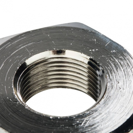 Футорка резьбовая латунная STOUT никель 1"x1/2" ВН