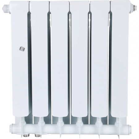 Радиатор биметаллический STOUT SPACE 500х6 секций, нижнее правое подключение