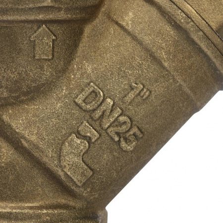 ФГО Фильтр косой грубой очистки STOUT SFW латунный 1", 500 мкр, желтый