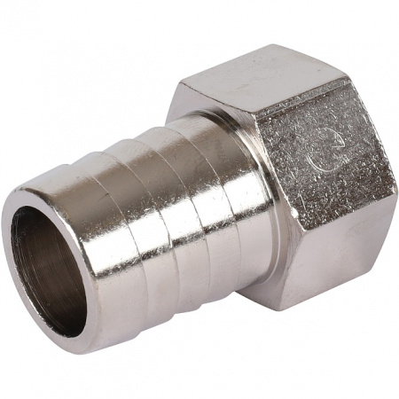 Штуцер резьбовой латунный STOUT никель 1/2"x20мм В