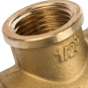 Тройник переходной латунный STOUT без покрытия 3/4"x1/2"x3/4" В