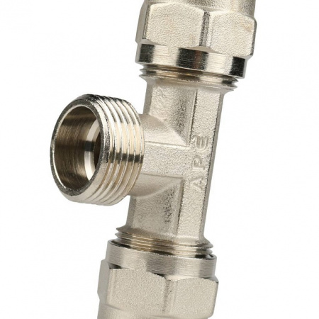 МЦ Тройник резьбовой цанга для металлопласта STOUT Ø20х3/4"х20 Н