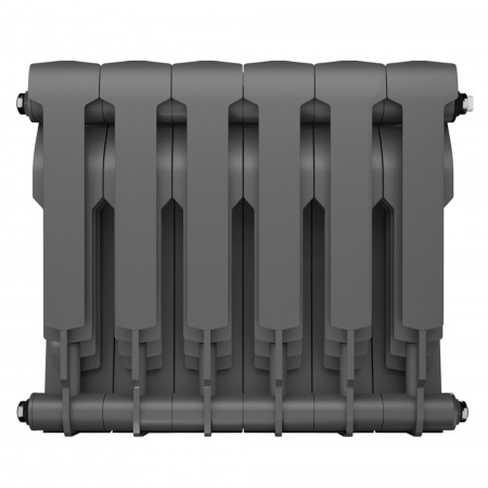 Радиатор биметаллический ROYAL THERMO BILINER SILVER SATIN 350x6 секций, серый