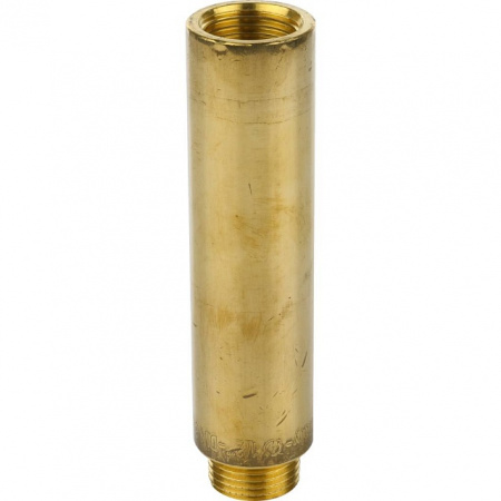 Удлинитель резьбовой латунный STOUT без покрытия 1/2"x100мм ВН