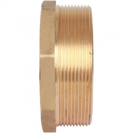 Футорка резьбовая латунная STOUT без покрытия 3"x21/2" ВН