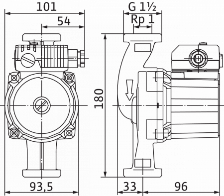 Насос для рециркуляции WILO STAR-Z 25/6