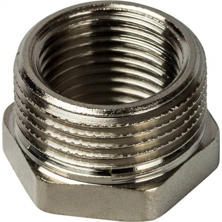 Футорка резьбовая латунная STOUT никель 3/4"x1/2" ВН