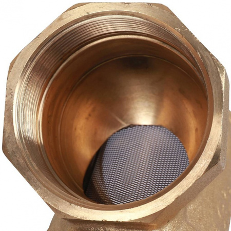 ФГО Фильтр косой грубой очистки STOUT SFW латунный 2", 500 мкр, желтый