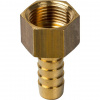 Штуцер резьбовой латунный STOUT без покрытия 1/2"x10мм В