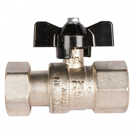 Кран шаровой STOUT бабочка 3/4" В, с накидной гайкой