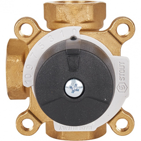 Клапан трехходовой смесительный STOUT 3/4" (KVs 6 м3/ч)