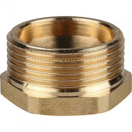 Футорка резьбовая латунная STOUT без покрытия 11/4"x1/2" ВН