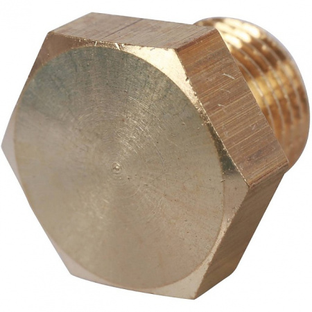 Заглушка резьбовая латунная STOUT без покрытия 1/8" Н
