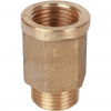Удлинитель шестигранный резьбовой латунный STOUT без покрытия 1/2"x1/2" ВН