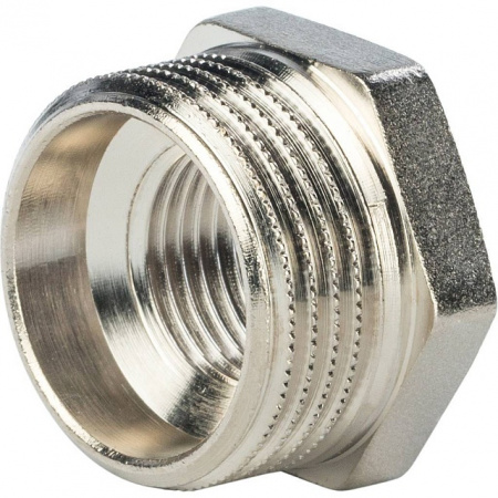 Футорка резьбовая латунная STOUT никель 2"x3/4" ВН