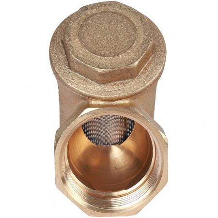 ФГО Фильтр косой грубой очистки STOUT SFW латунный 11/4", 500 мкр, желтый