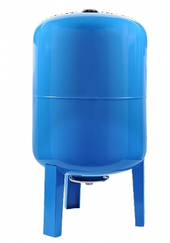 Гидроаккумулятор для воды ESSAN GIDRACH-NE вертикальный 50 л, 1" Н, синий, концевой, нерж фланец