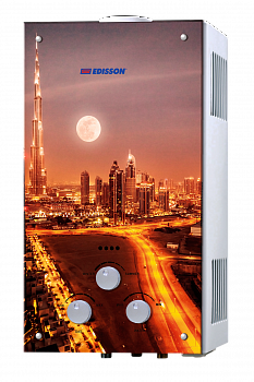 Колонка газовая проточная EDISSON SPARK S 20 G (рсунок МЕГАПОЛИС) (ЭдЭ000161)