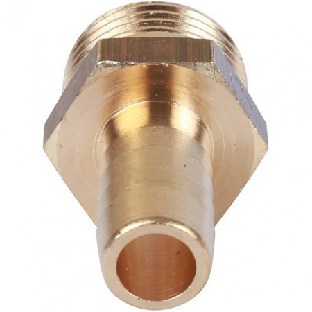 Штуцер резьбовой латунный STOUT без покрытия 1/8"x10мм Н