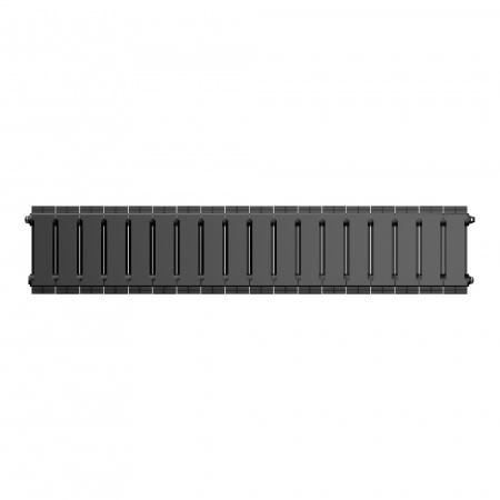 Радиатор биметаллический ROYAL THERMO PIANOFORTE NOIR SABLE 200x18 секций, чёрный