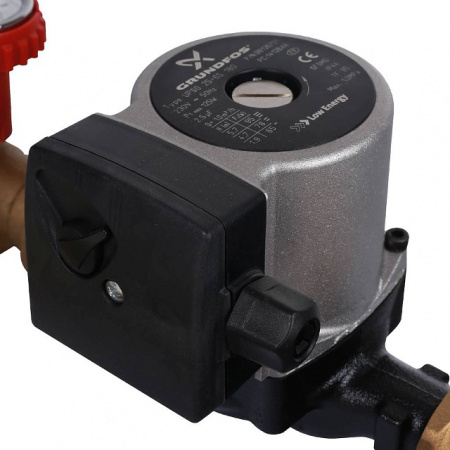 ГБМ Насосная группа STOUT для твердотопливных котлов, с насосом GRUNDFOS UPSO25-65 DN25 (1")