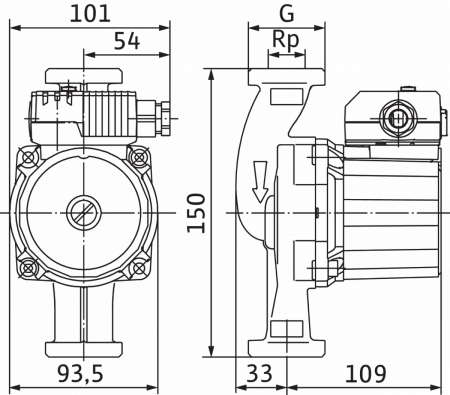 Насос для рециркуляции WILO STAR-Z 20/7