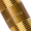 Сгон резьбовой латунный STOUT без покрытия 1/2"x100мм