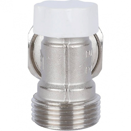 Клапан запорно-балансировочный угловой STOUT 1/2"х3/4"ЕК