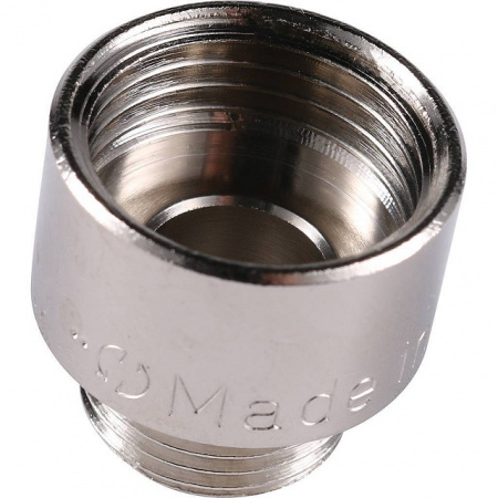Муфта переходная резьбовая латунная STOUT никель 1/2"X3/8" ВН