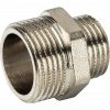 Ниппель переходной резьбовой латунный STOUT никель 3/4"x1/2" Н