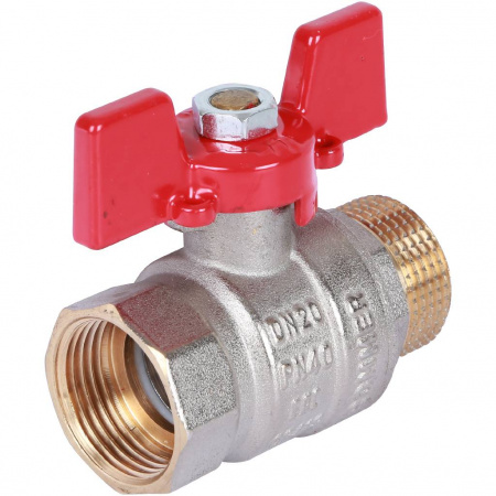 Кран шаровой ROMMER бабочка 3/4" ВН
