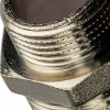 Ниппель переходной резьбовой латунный STOUT никель 1"x3/4" Н