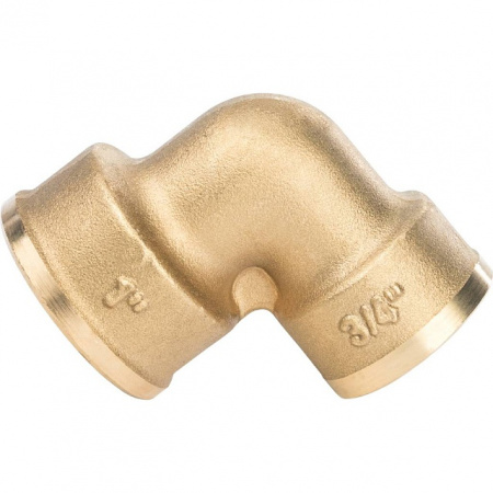 Угол резьбовой латунный STOUT без покрытия 1"x3/4" В