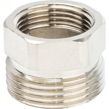 Американка ПРЯМАЯ резьбовая латунная (с прокладкой o-ring) STOUT никель 3/4" ВН