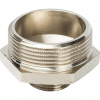 Ниппель переходной резьбовой латунный STOUT никель 11/2"x3/4" Н