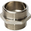 Ниппель переходной резьбовой латунный STOUT никель 11/2"x11/4" Н