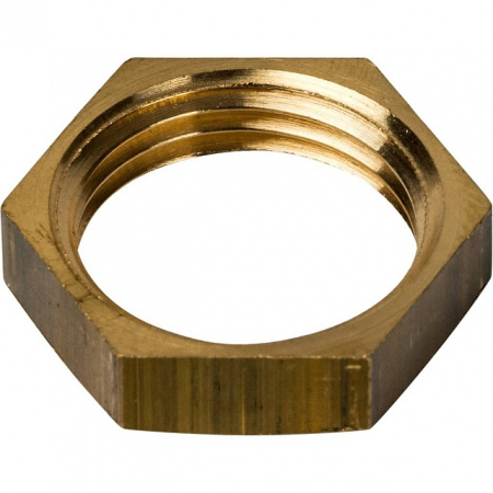 Контргайка резьбовая латунная STOUT без покрытия 3/8"