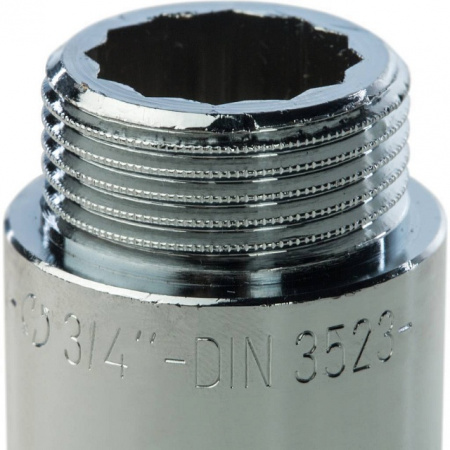 Удлинитель резьбовой латунный STOUT хром 3/4"x40мм ВН