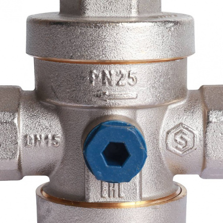 Редуктор давления STOUT 1/2" вн/вн PN25 с выходом под манометр