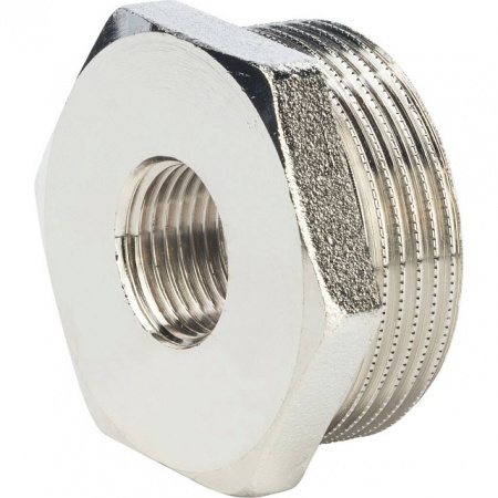 Футорка резьбовая латунная STOUT никель 11/4"x1/2" ВН