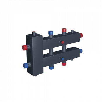 Коллектор распределительный с гидравлическим разделителем ESSAN ГРУ+КМГ 60-3ВУ с 3-мя кронштейнами