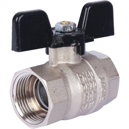 Кран шаровой STOUT бабочка 3/4" ВВ, стандартный проход