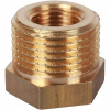 Футорка резьбовая латунная STOUT без покрытия 3/8"x1/8" ВН