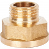 Переход под ключ резьбовой латунный STOUT без покрытия 3/4"х1/2" ВН