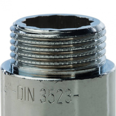 Удлинитель резьбовой латунный STOUT хром 3/4"x25мм ВН