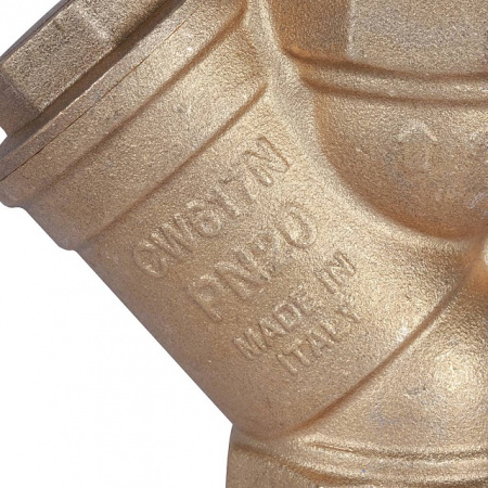 ФГО Фильтр косой грубой очистки STOUT SFW латунный 11/2", 500 мкр, желтый