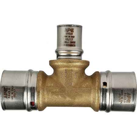 МП Тройник переходной пресс для металлопласта STOUT Ø32х20х32